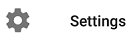 Icon for Settings within options in Gmail app