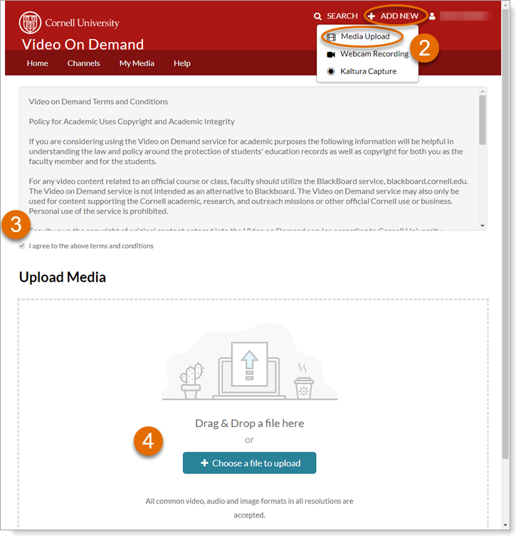 Video on Demand Add Media