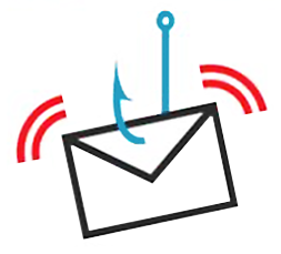 an envelope on a fish hook